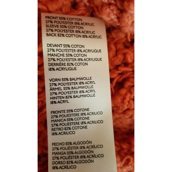 Free People Sunday Shore Cotton Blend Sweater Sz M - Picture 12 of 12